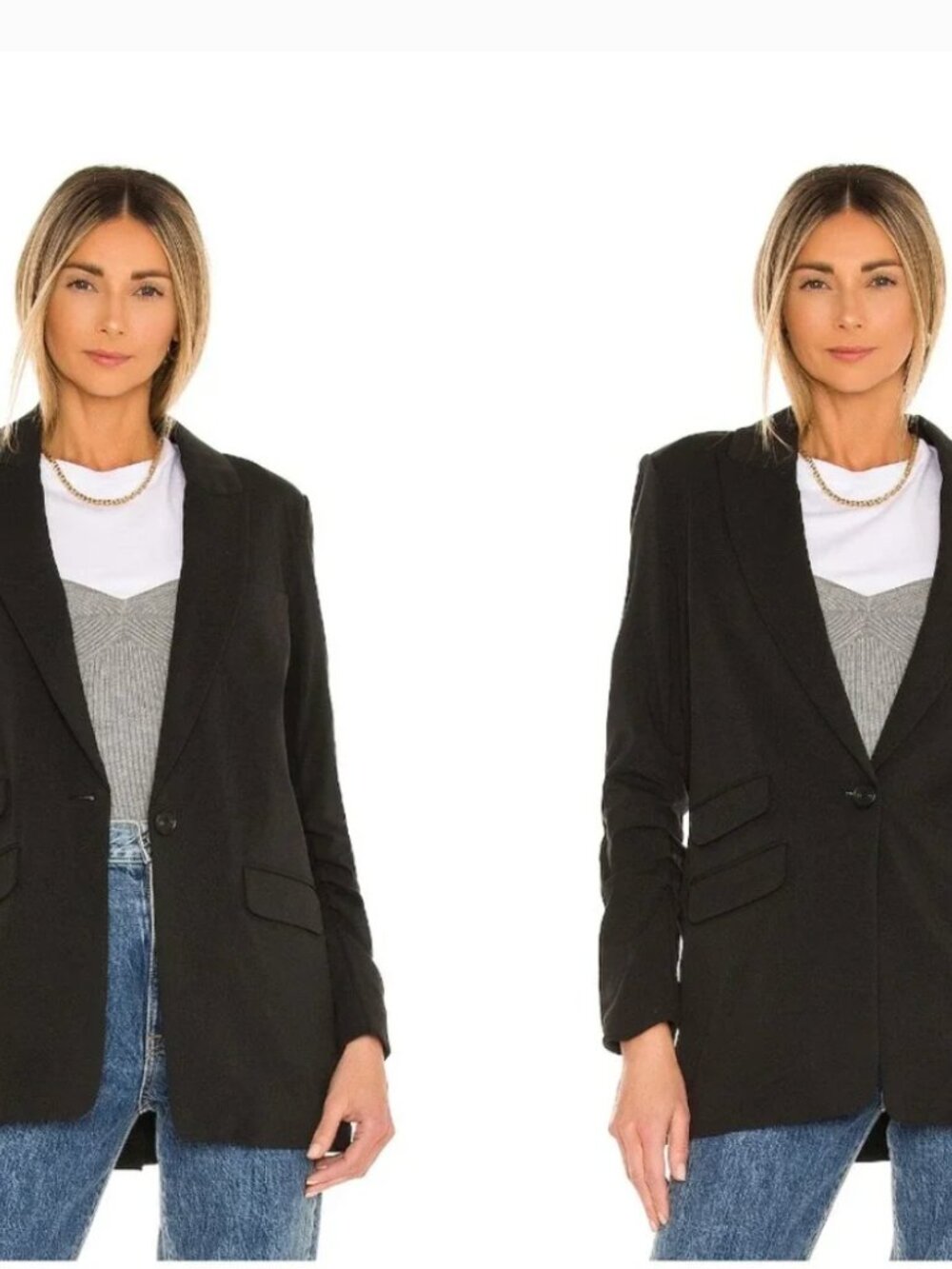 Veronica Beard Martel Jacket in‎ Black Classic Single-Button Black Blazer Medium